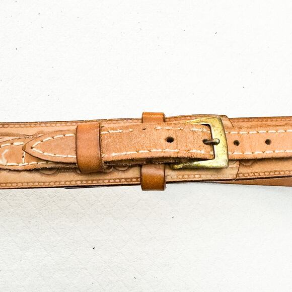 Steerhide Womens Brown Leather Western Belt Style 479213 Size 36 - Picture 2 of 4
